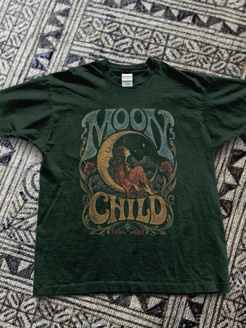 Gildan Moon Child Celestial Graphic T-Shirt